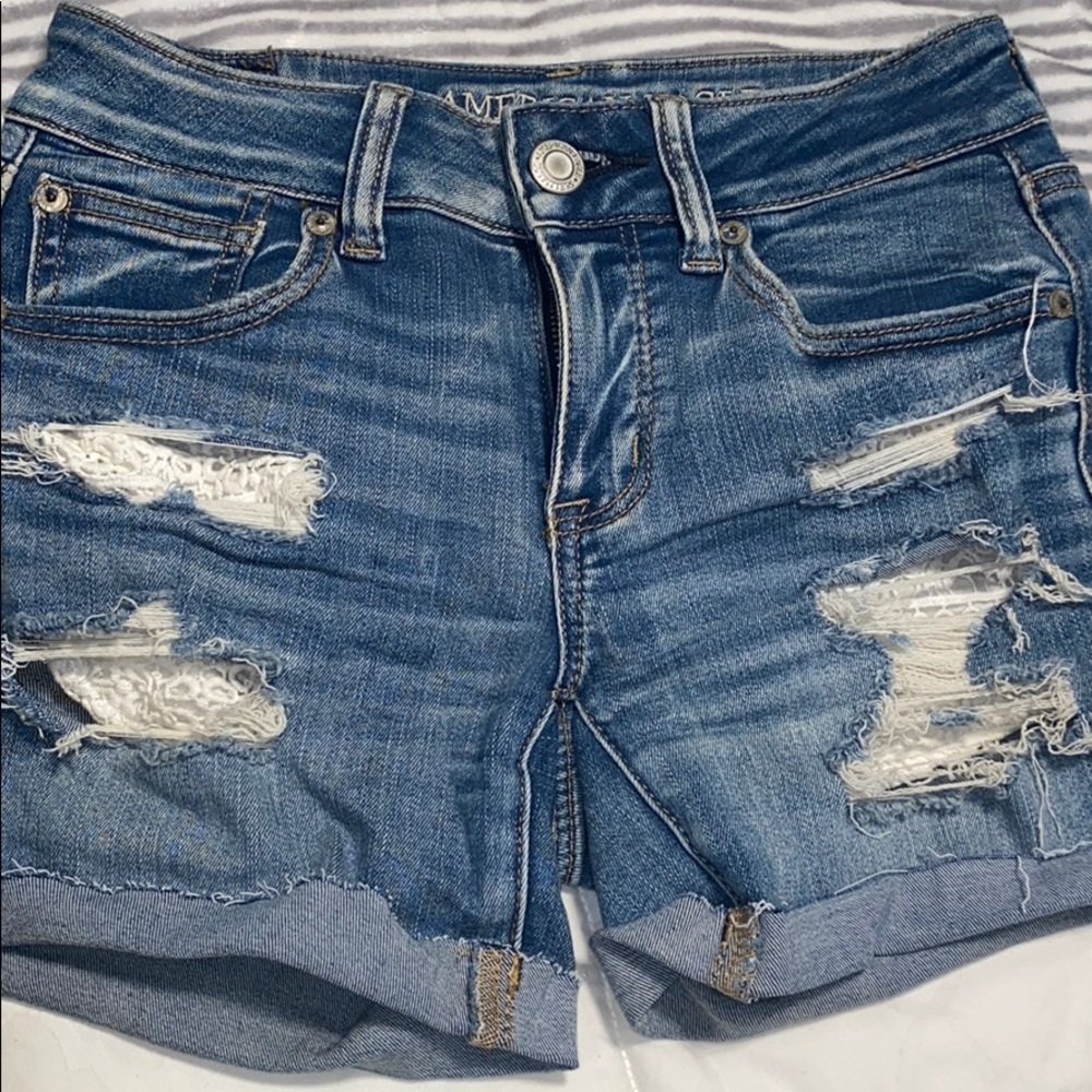 Denim shorts